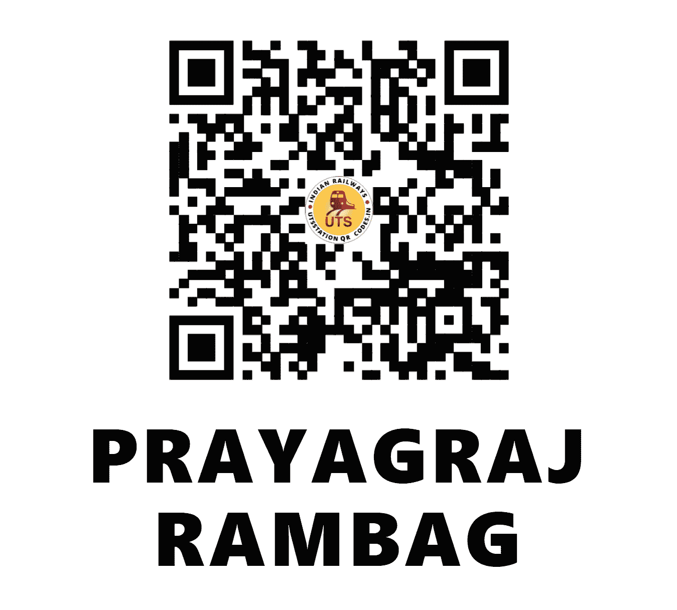 UTS QR Code for PRAYAGRAJ RAMBAG - PRRB - NE (UTTAR PRADESH)